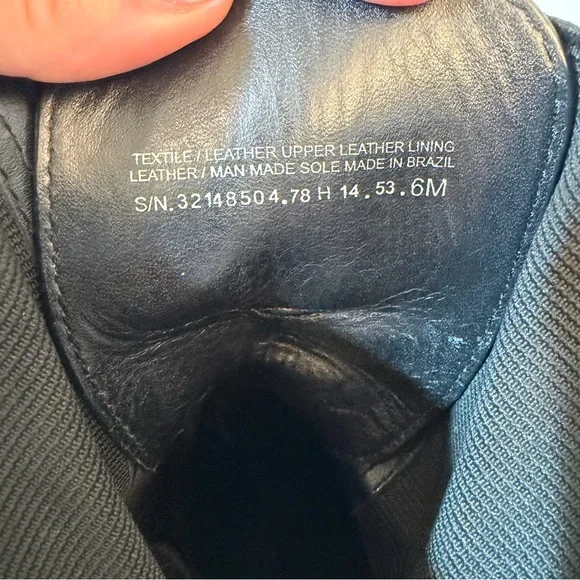 Tory Burch Black Leather Combat boots  Women's size 6M - Picture 6 of 8